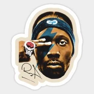 RZA Big Face Rapper Sticker